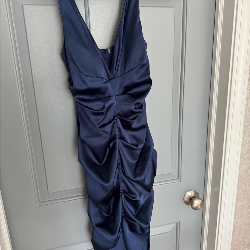 Elegant Navy Blue Sleeveless Dress size 10